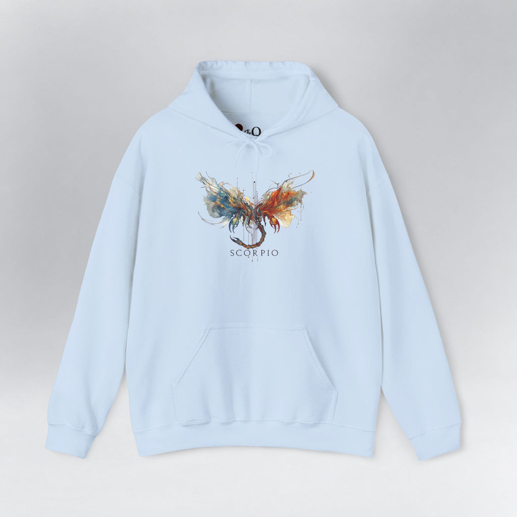 Scorpio Scorpion Zodiac Hoodie Light Blue Hoodie