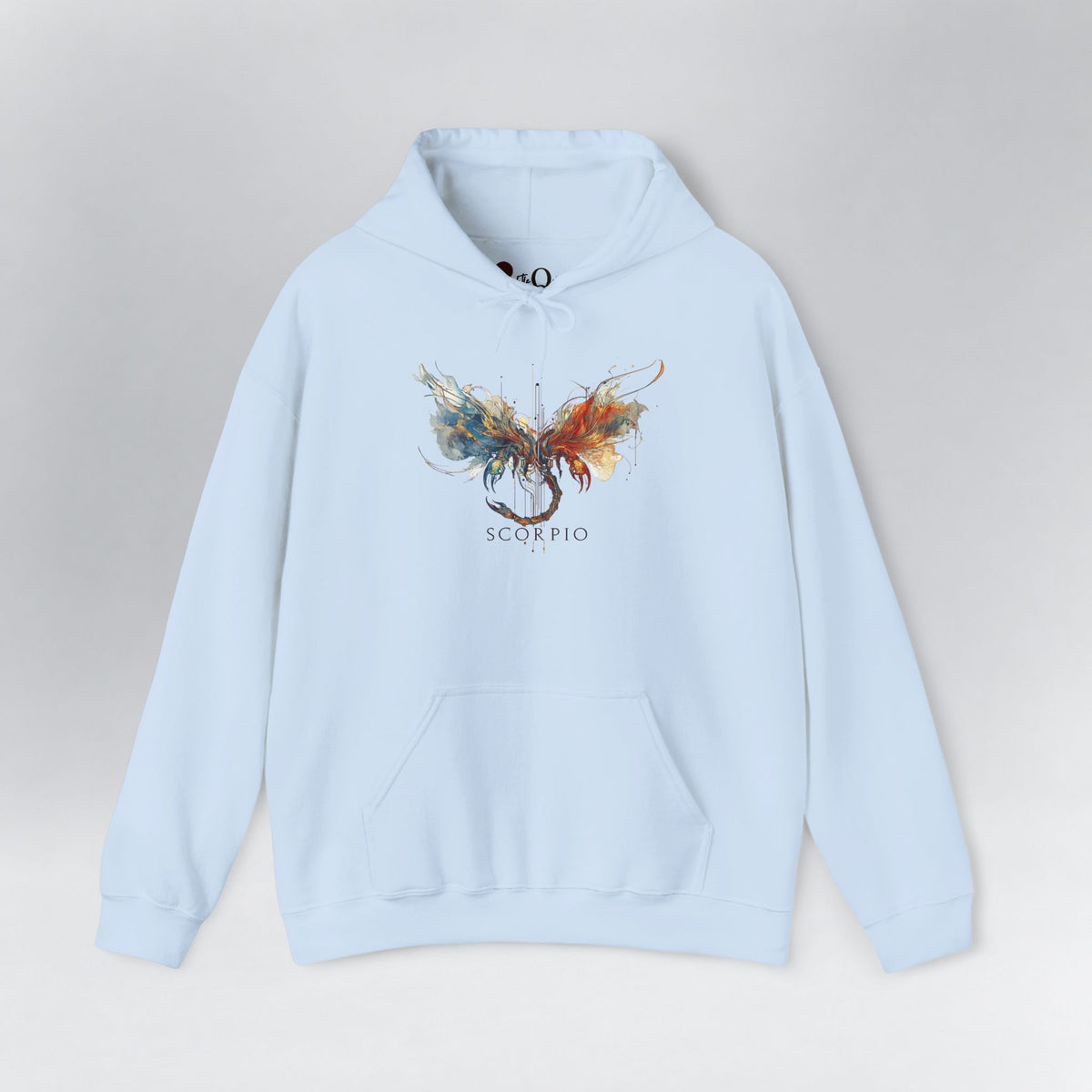 Scorpio Scorpion Zodiac Hoodie Light Blue Hoodie