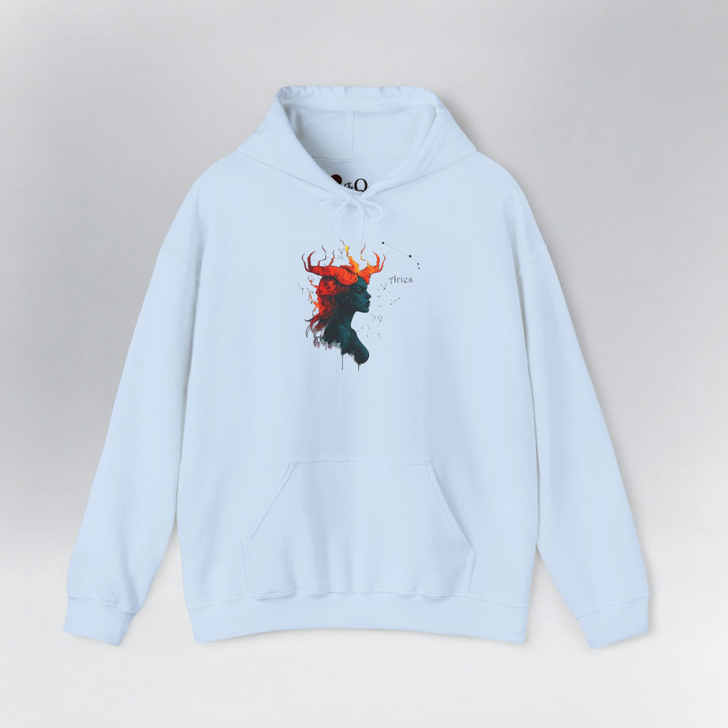 Aries I Zodiac Hoodie Light Blue Hoodie