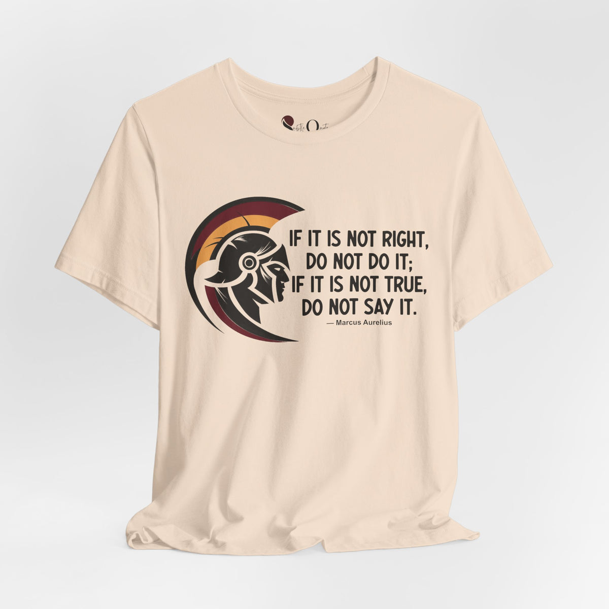 Stoic Standard | Marcus Aurelius Soft Cream T-Shirt