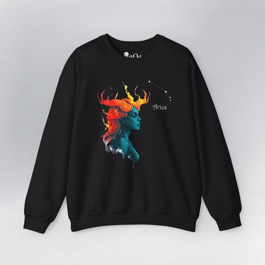 Aries I Zodiac Sweatshirt Black Sweatshirt