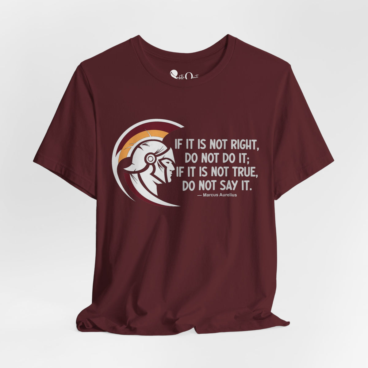 Stoic Standard | Marcus Aurelius Maroon T-Shirt