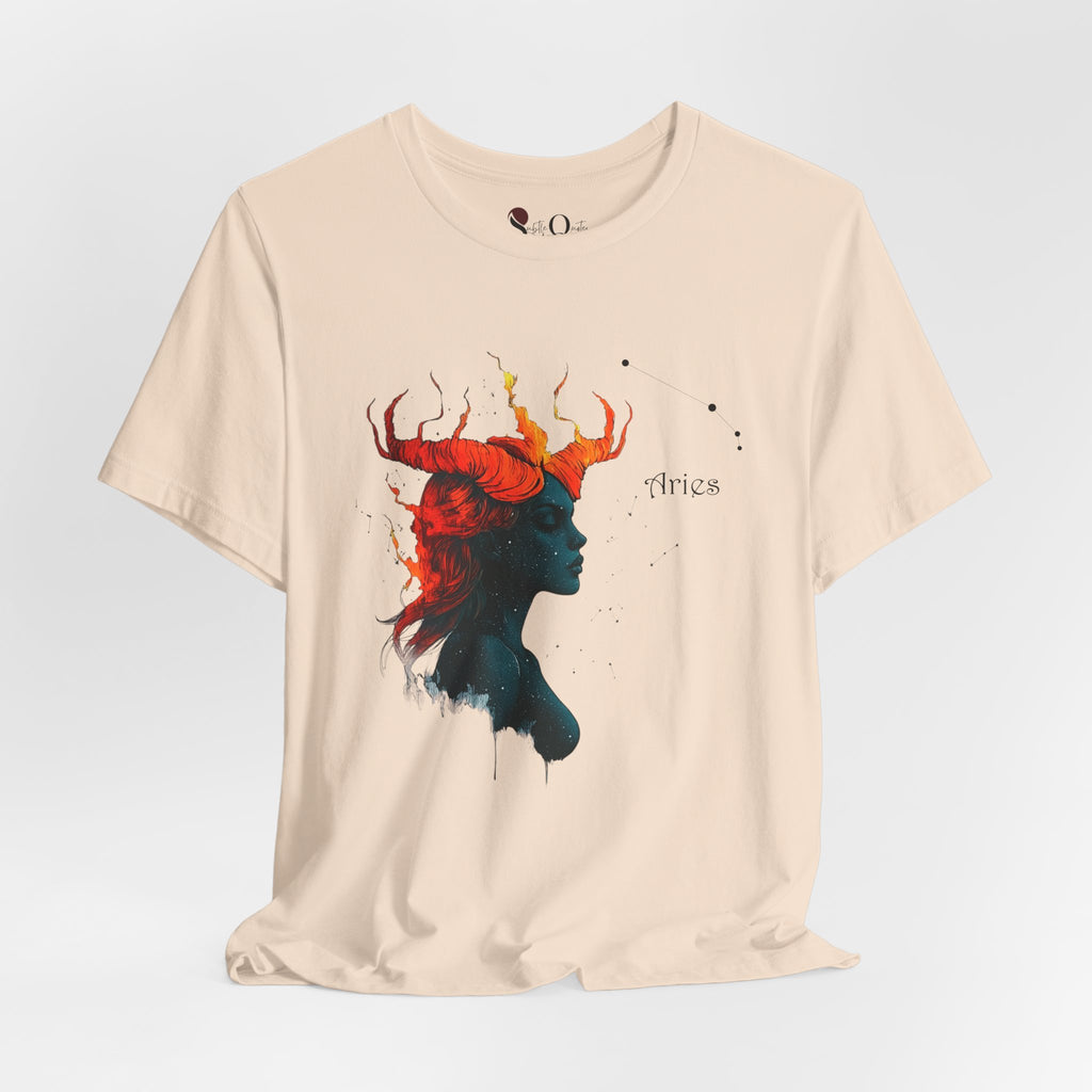 Aries I Zodiac T-Shirt Soft Cream T-Shirt