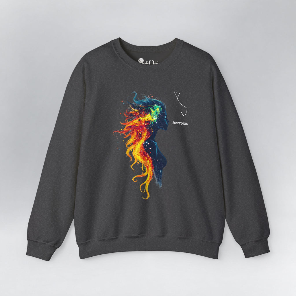 Scorpio Zodiac Sweatshirt Dark Heather Sweatshirt