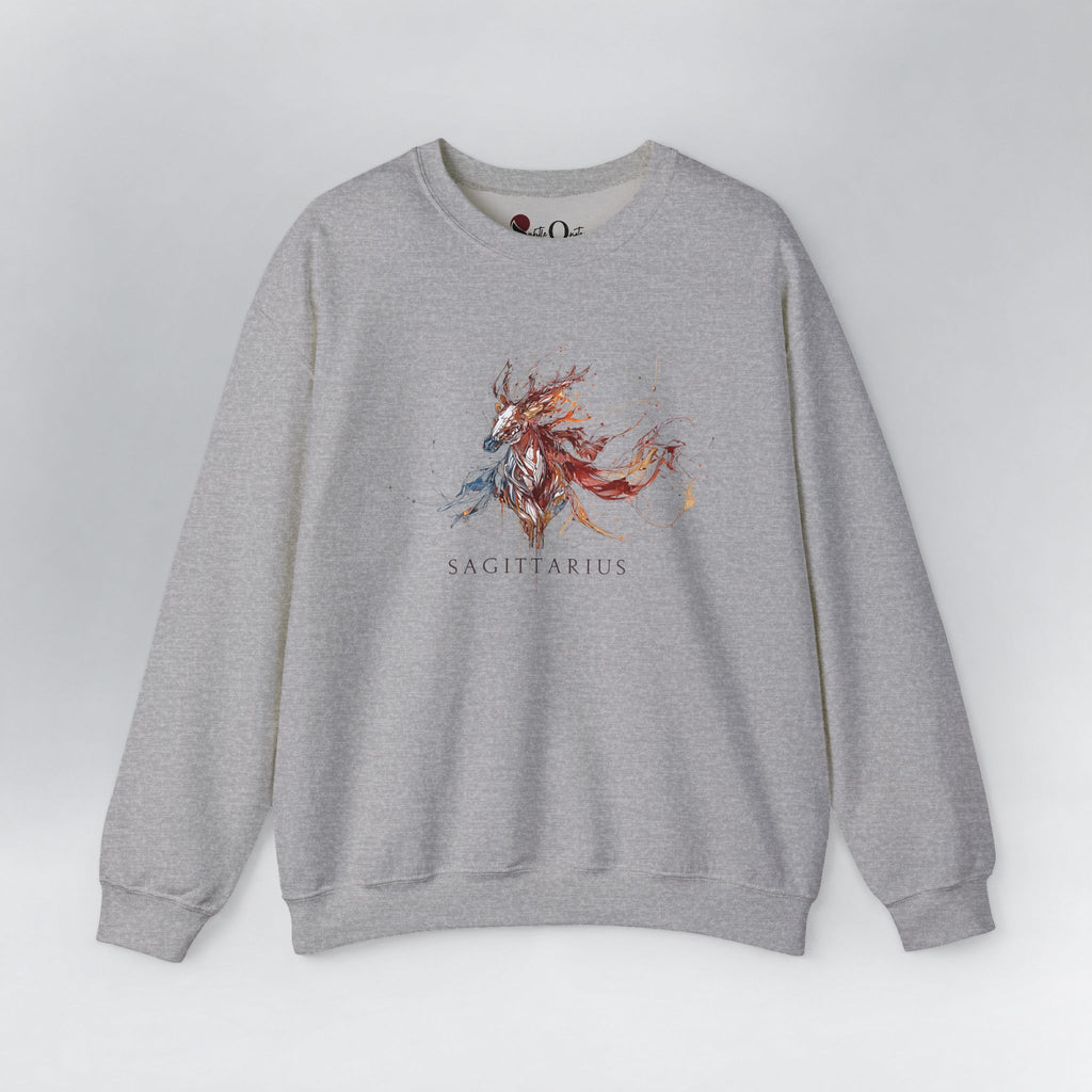 Sagittarius Horse Zodiac Sweatshirt Sport Grey Sweatshirt