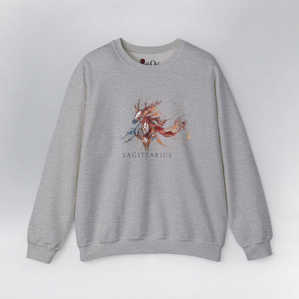 Sagittarius Horse Zodiac Sweatshirt Sport Grey Sweatshirt