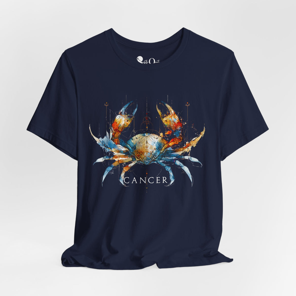 Cancer Crab Zodiac T-Shirt Navy T-Shirt