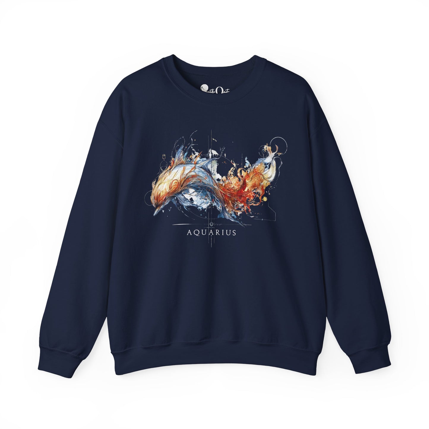 Aquarius Dolphin Heavy Blend™ Crewneck Sweatshirt | Zodiac Line