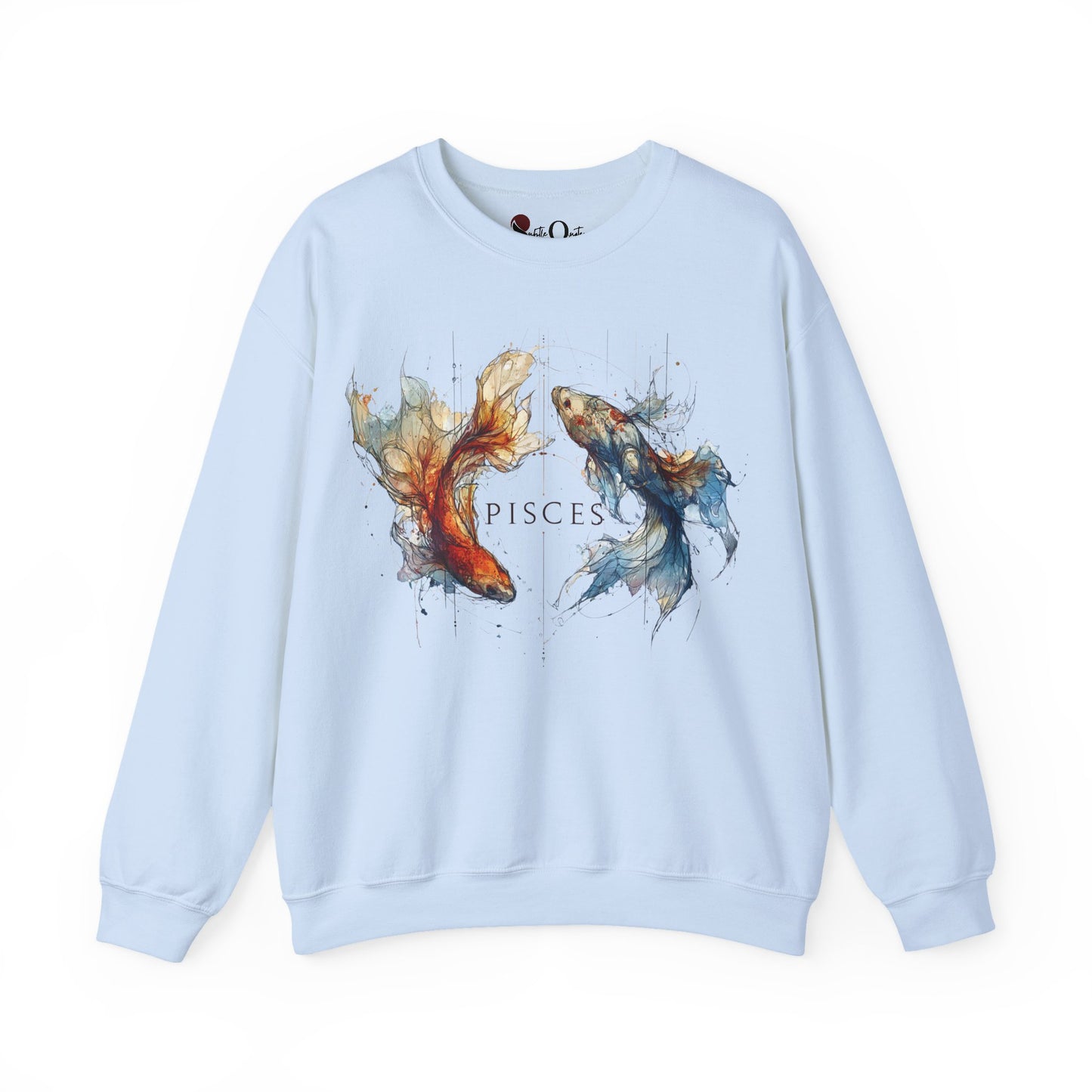 Pisces Koi Fish Heavy Blend™ Crewneck Sweatshirt | Zodiac Line