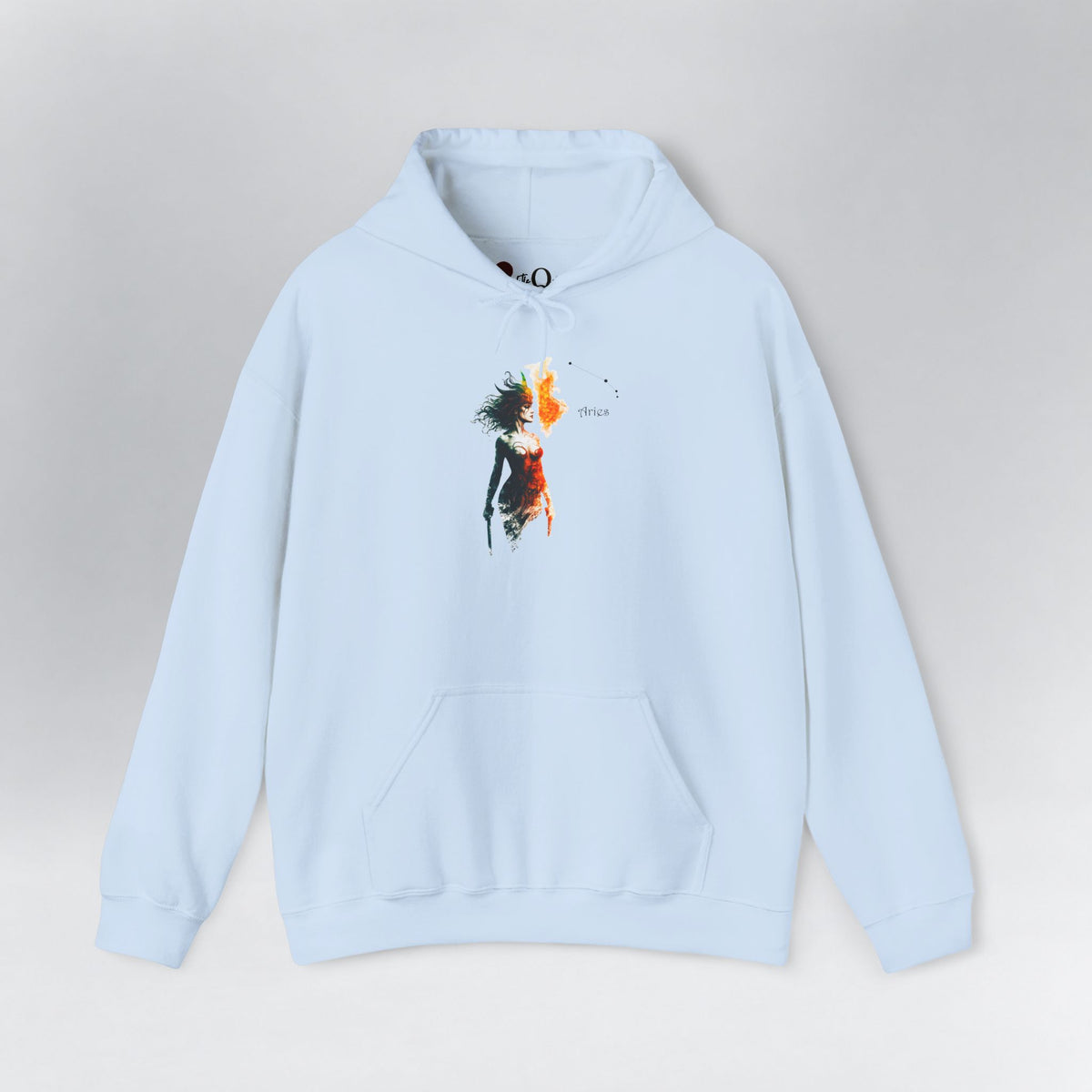 Aries Zodiac Hoodie Light Blue Hoodie