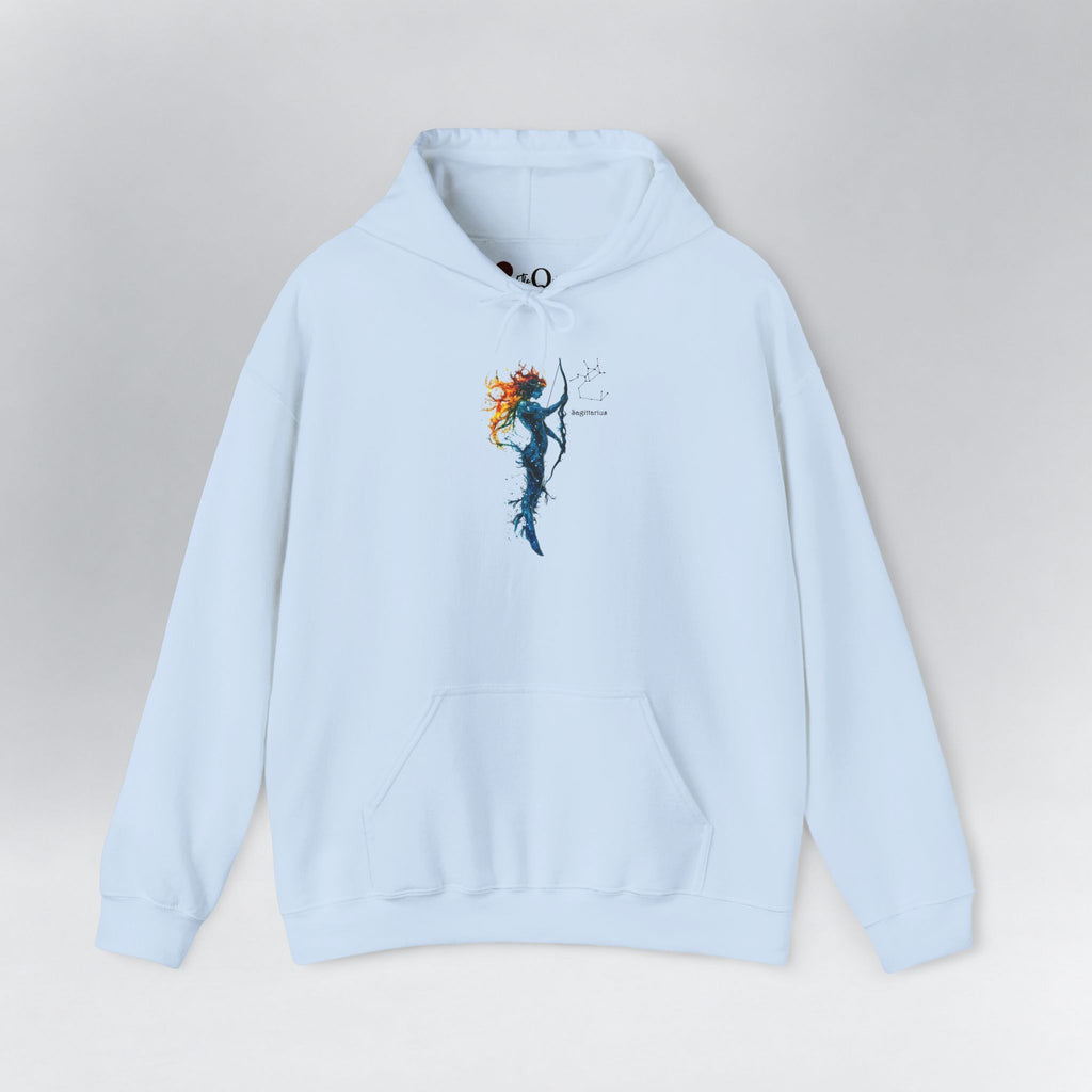 Sagittarius I Zodiac Hoodie Light Blue Hoodie