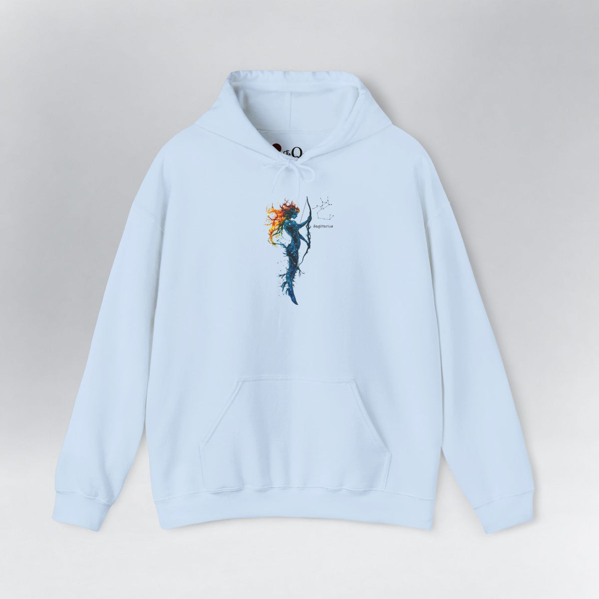 Sagittarius I Zodiac Hoodie Light Blue Hoodie