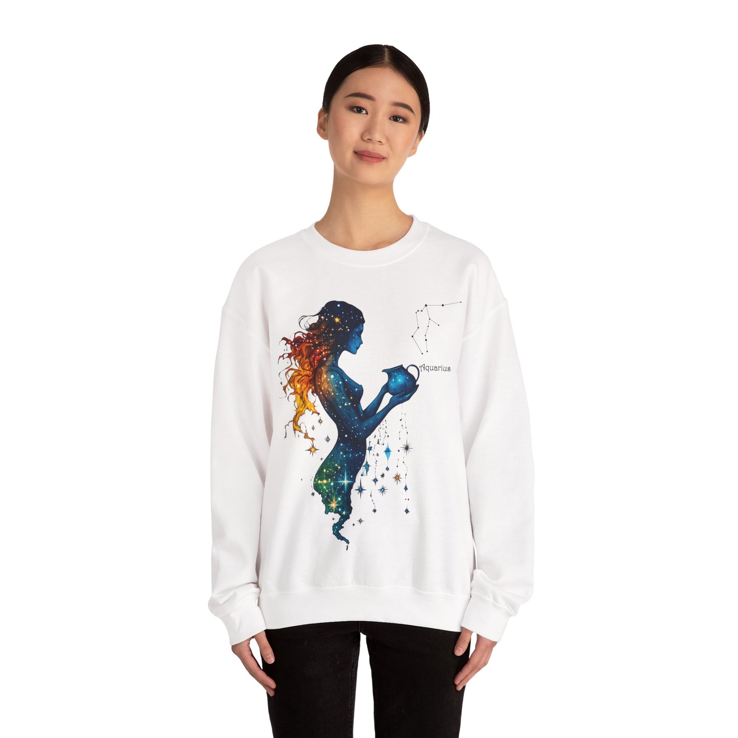Aquarius Heavy Blend™ Crewneck Sweatshirt | Zodiac Line
