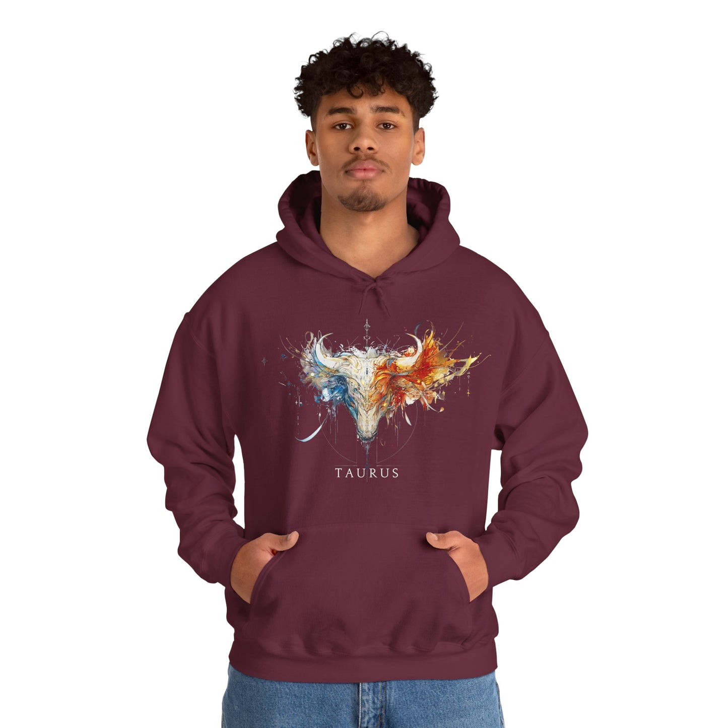 Taurus Bull Heavy Blend™ Hoodie  | Zodiac Line