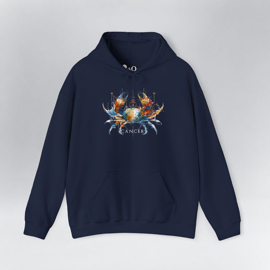 Cancer Crab Zodiac Hoodie Navy Hoodie