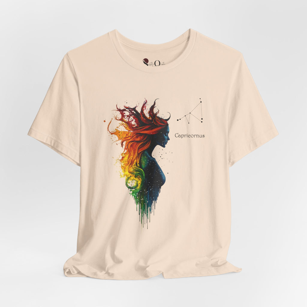 Capricorn Goddess Hestia Zodiac T-Shirt Soft Cream T-Shirt