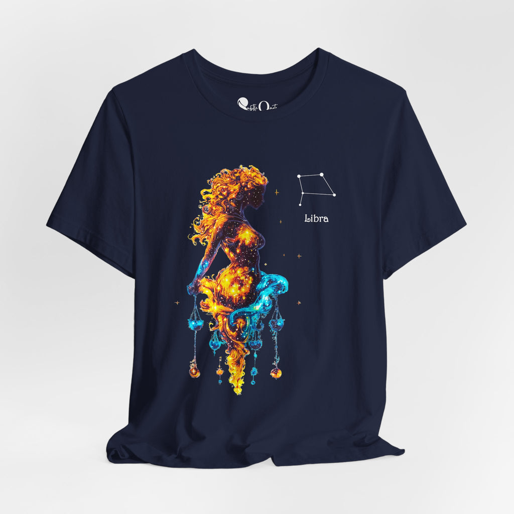 Libra Zodiac T-Shirt Navy T-Shirt