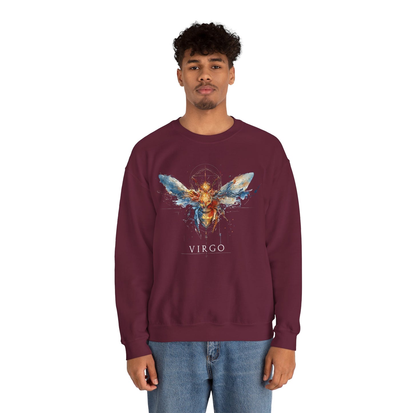 Virgo Honeybee Heavy Blend™ Crewneck Sweatshirt | Zodiac Line