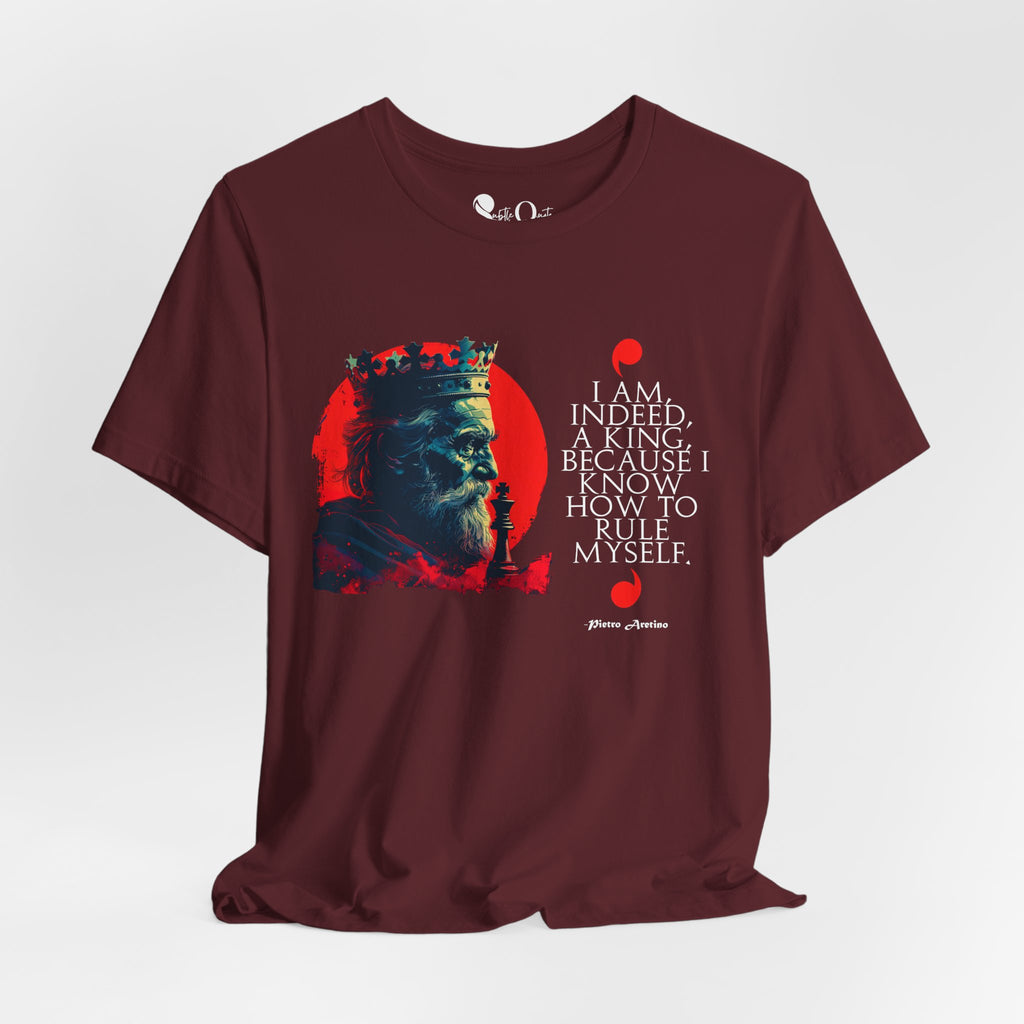 Rule Thyself | Pietro Aretino Maroon T-Shirt