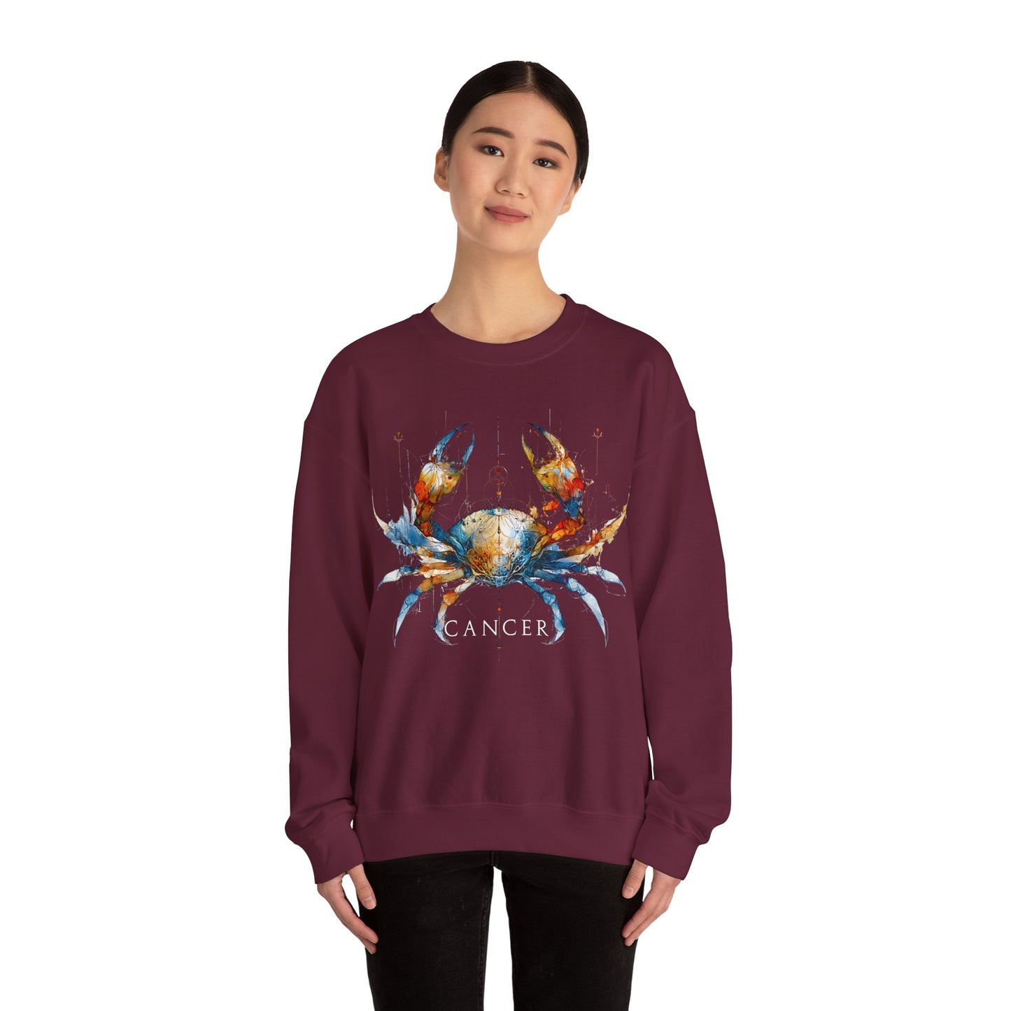 Cancer Crab Heavy Blend™ Crewneck Sweatshirt | Zodiac Line