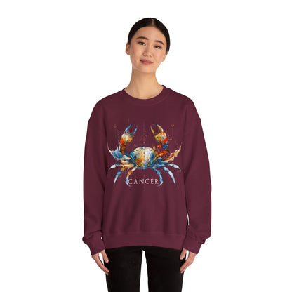 Cancer Crab Heavy Blend™ Crewneck Sweatshirt | Zodiac Line