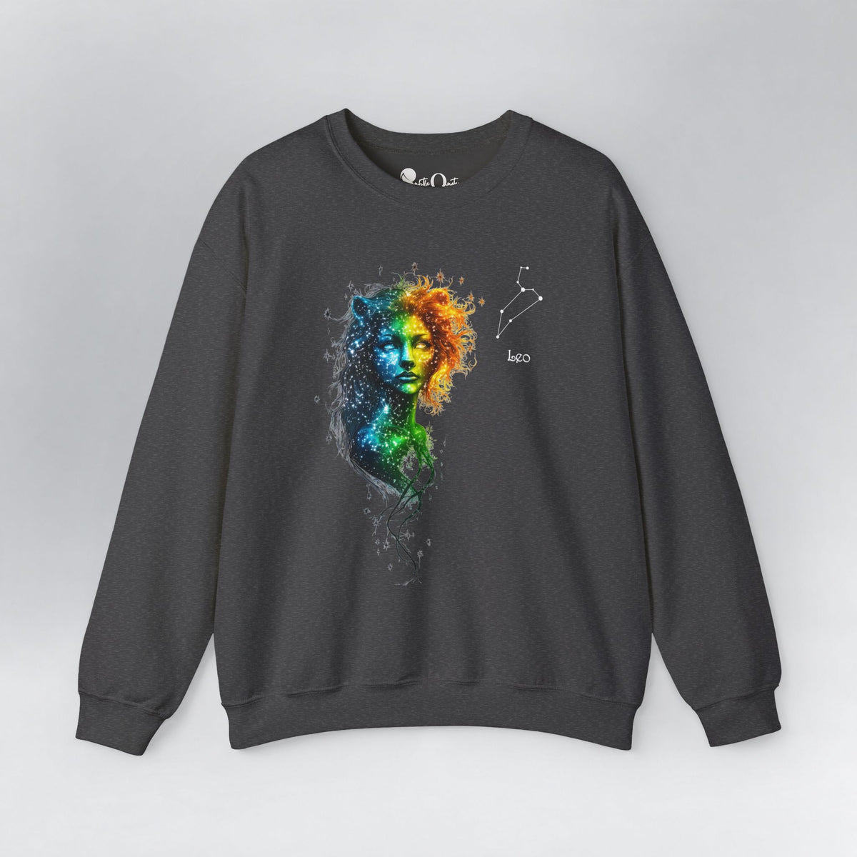 Leo Zodiac Sweatshirt Dark Heather Sweatshirt