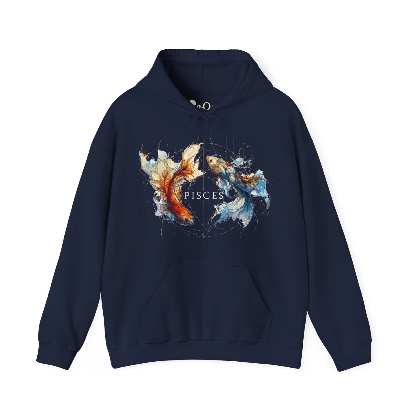 Pisces Koi Fish Heavy Blend™ Hoodie  | Zodiac Line