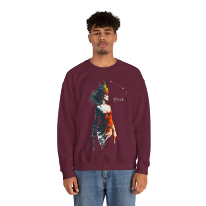 Aries Heavy Blend™ Crewneck Sweatshirt | Zodiac Line