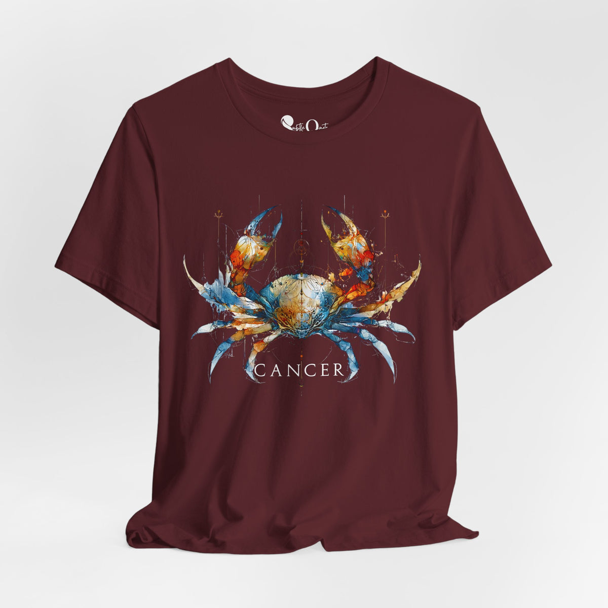 Cancer Crab Zodiac T-Shirt Maroon T-Shirt