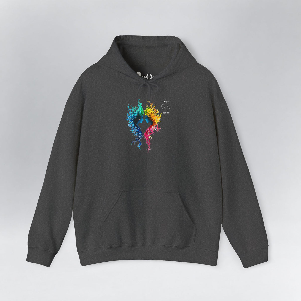 Gemini Zodiac Hoodie Dark Heather Hoodie