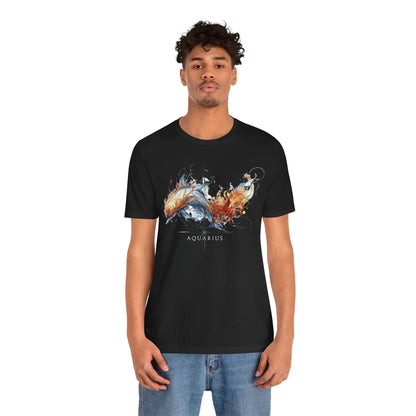 Aquarius Dolphin Dark | Zodiac Line