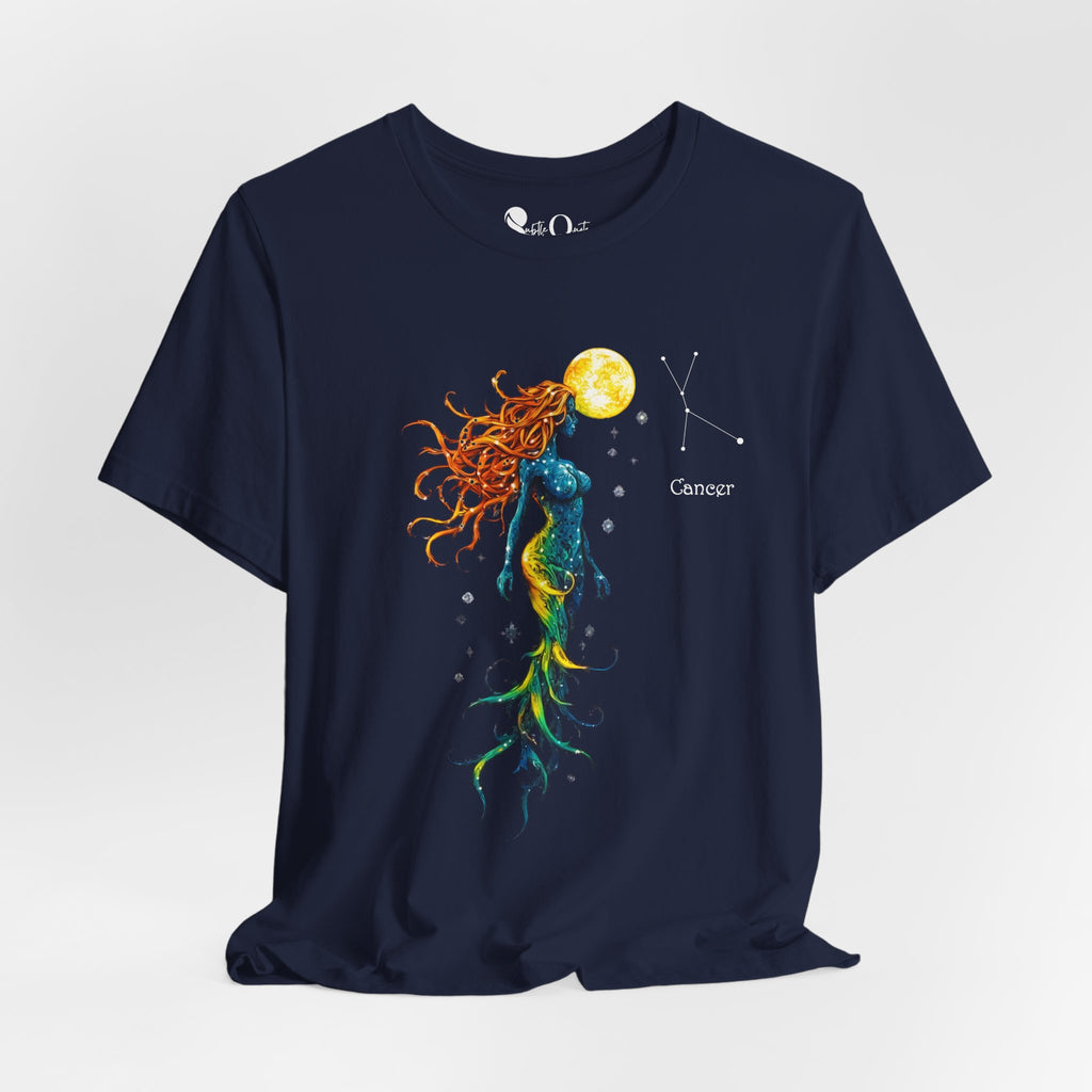 Cancer Zodiac T-Shirt Navy T-Shirt