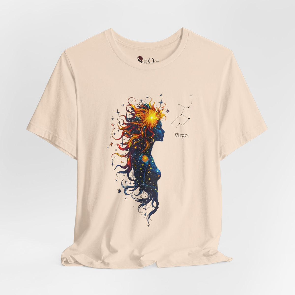 Virgo Goddess Astraea Zodiac T-Shirt Soft Cream T-Shirt