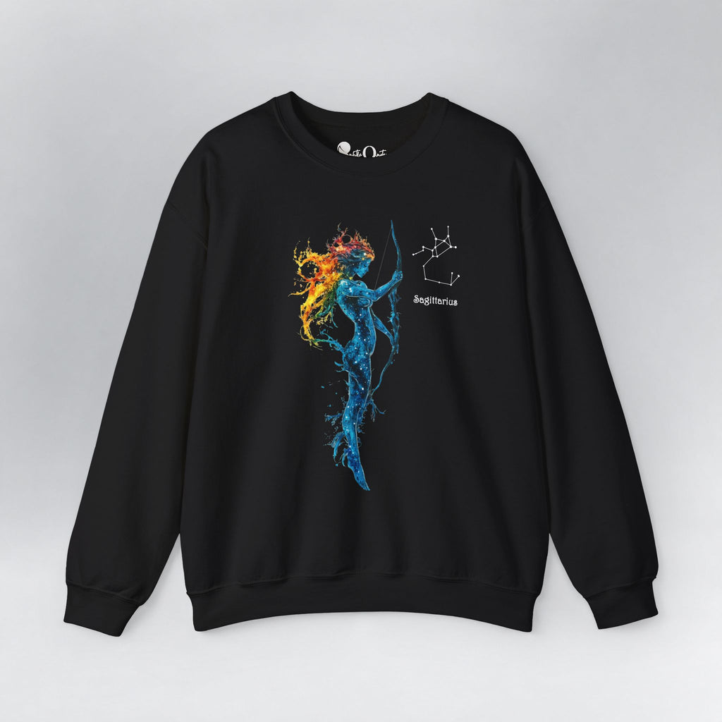 Sagittarius I Zodiac Sweatshirt Black Sweatshirt