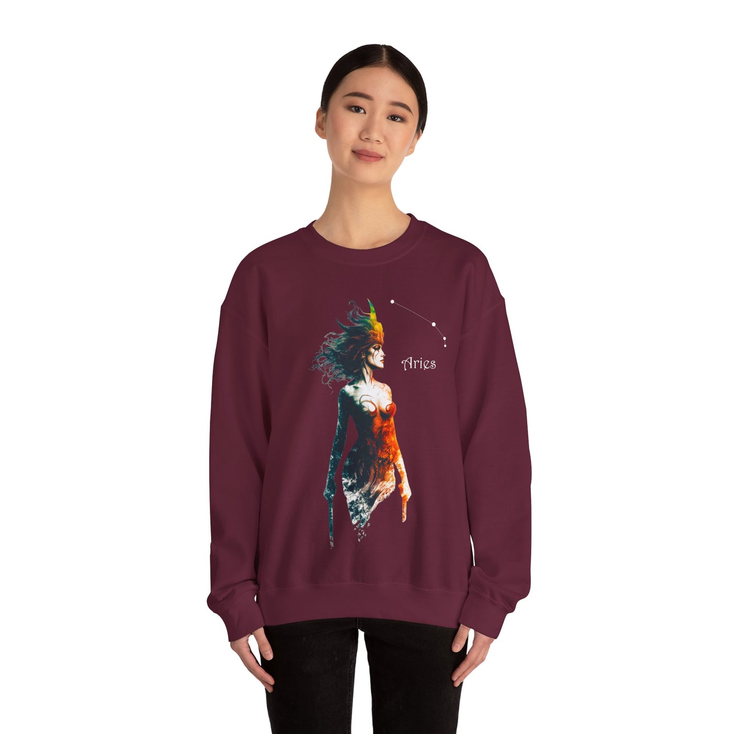 Aries Heavy Blend™ Crewneck Sweatshirt | Zodiac Line
