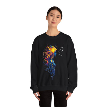 Virgo Goddess Astraea Heavy Blend™ Crewneck Sweatshirt | Zodiac Line