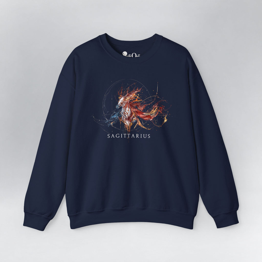 Sagittarius Horse Zodiac Sweatshirt Navy Sweatshirt