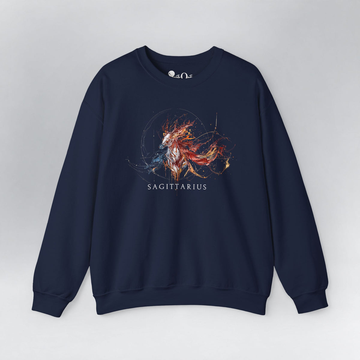 Sagittarius Horse Zodiac Sweatshirt Navy Sweatshirt