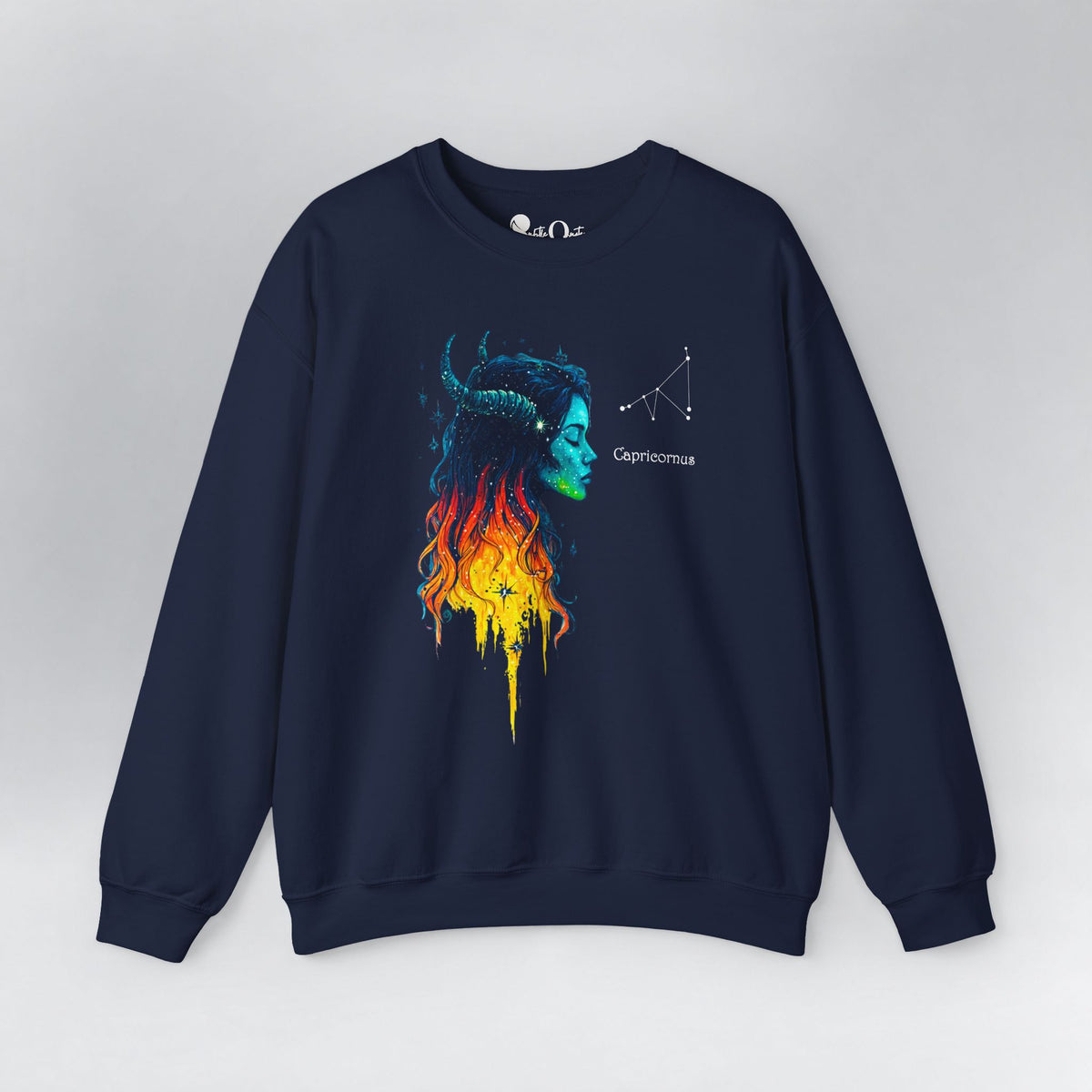 Capricorn Zodiac Sweatshirt Navy Sweatshirt