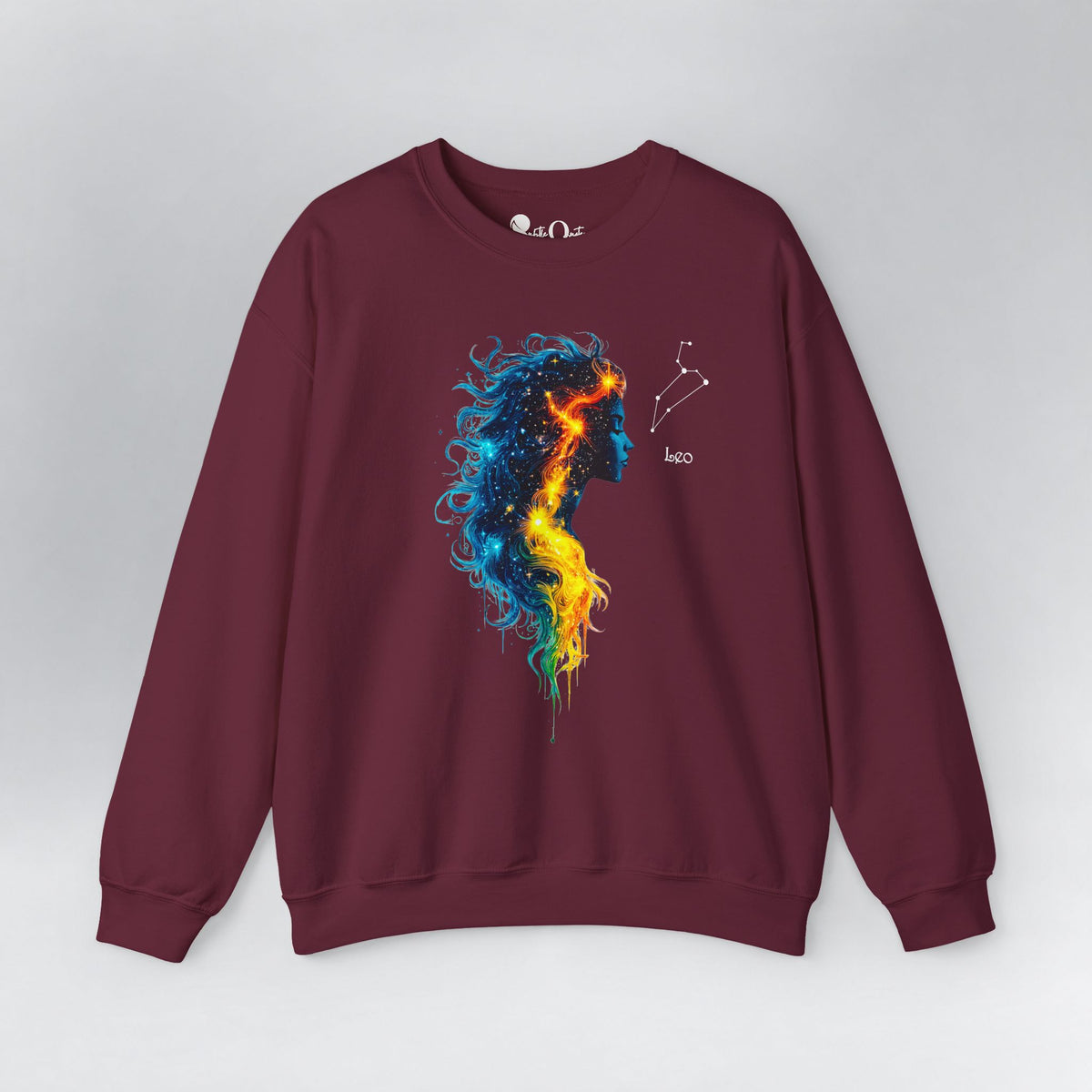 Leo I Zodiac Sweatshirt Maroon Sweatshirt