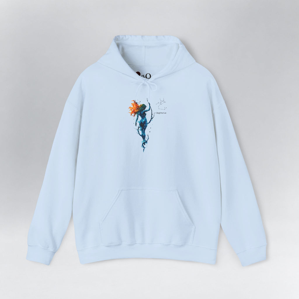 Sagittarius Zodiac Hoodie Light Blue Hoodie