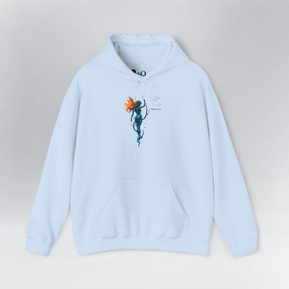 Sagittarius Zodiac Hoodie Light Blue Hoodie