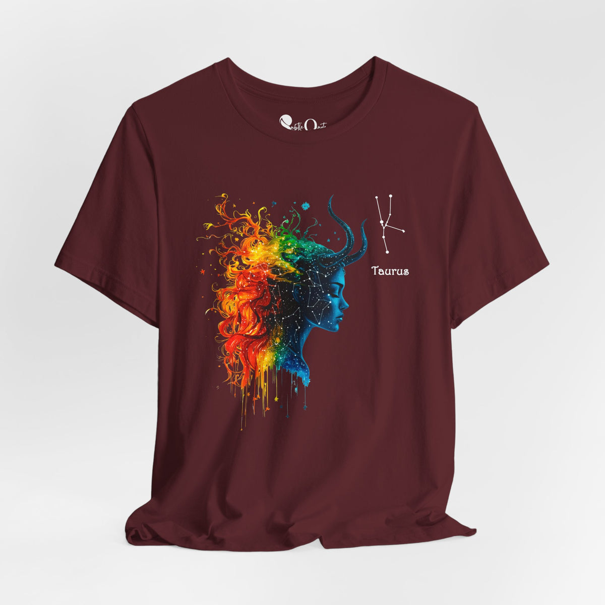 Taurus Zodiac T-Shirt Maroon T-Shirt