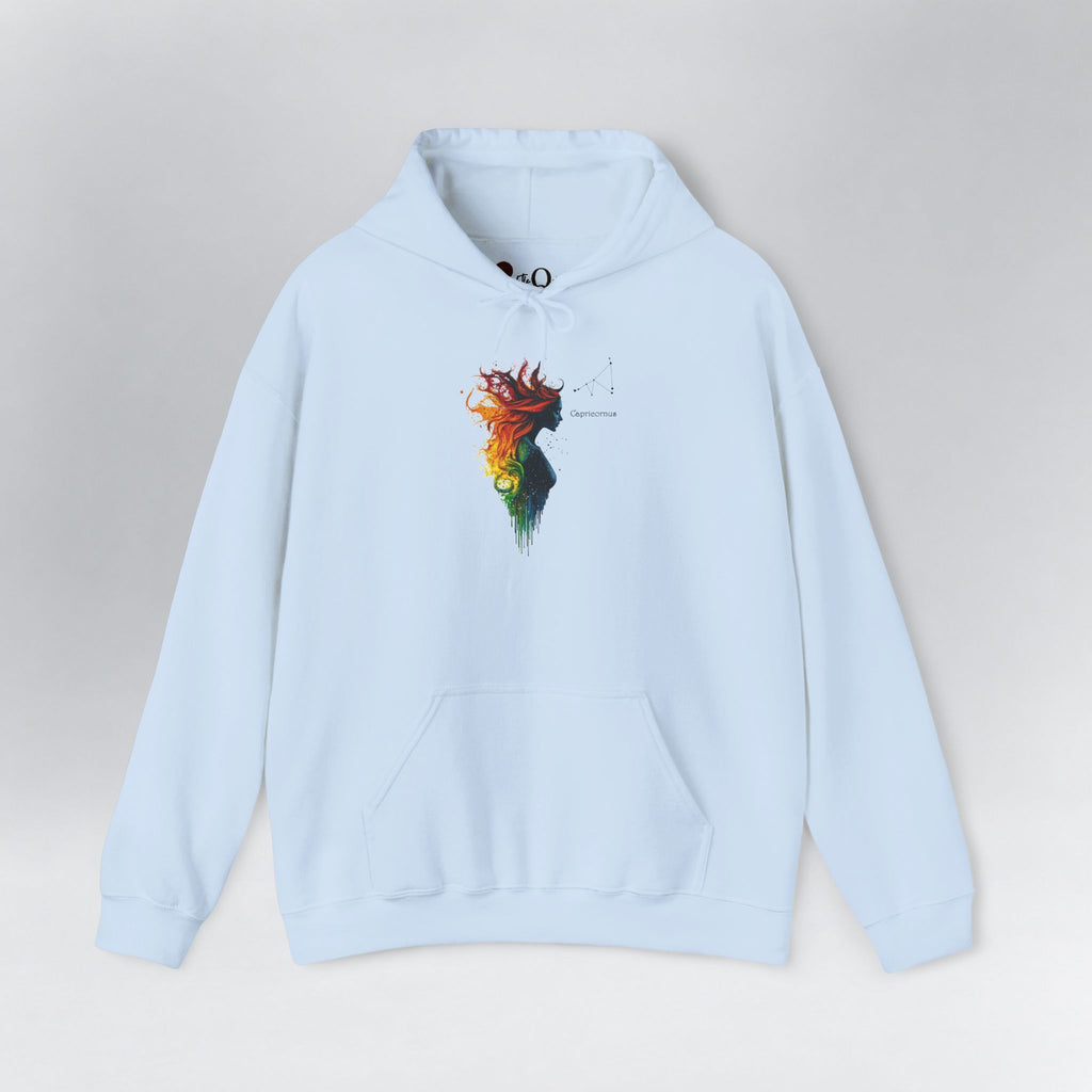 Capricorn Goddess Hestia Zodiac Hoodie Light Blue Hoodie