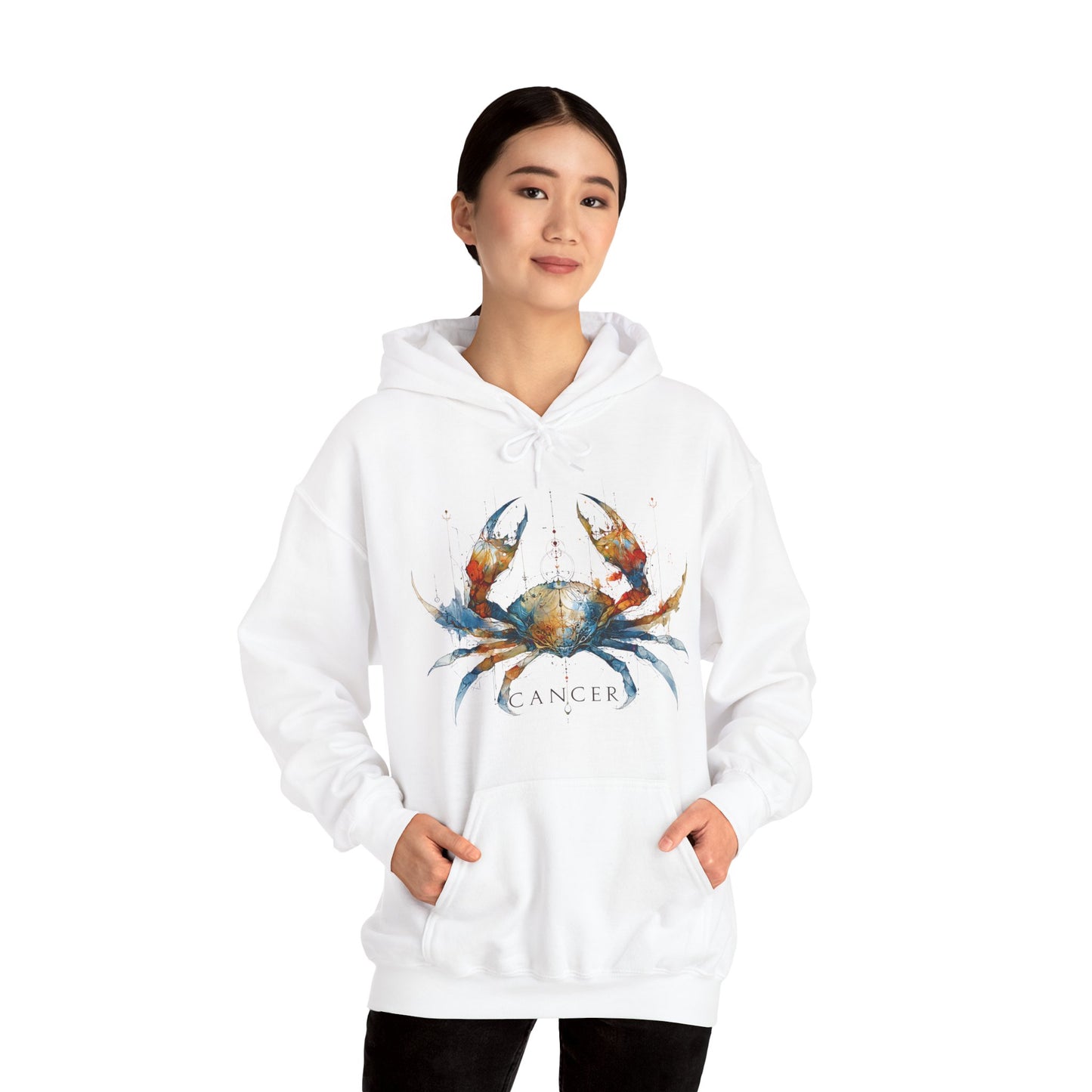 Cancer Crab Heavy Blend™ Hoodie  | Zodiac Line