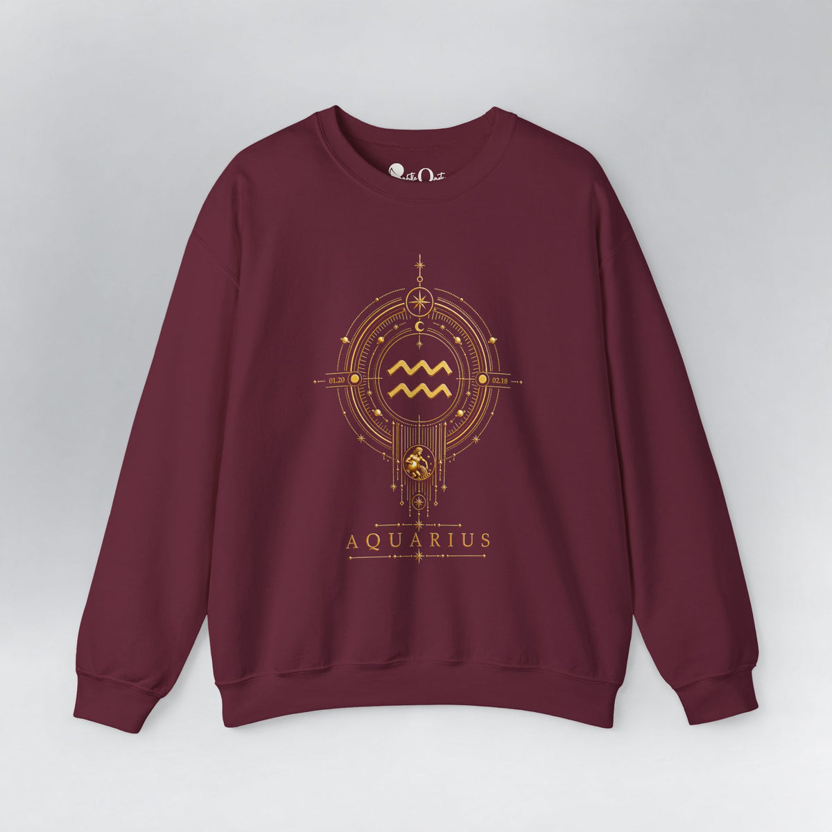Aquarius Medallion Zodiac Sweatshirt