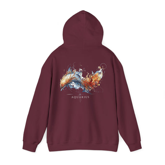 Aquarius Dolphin Zodiac Hoodie