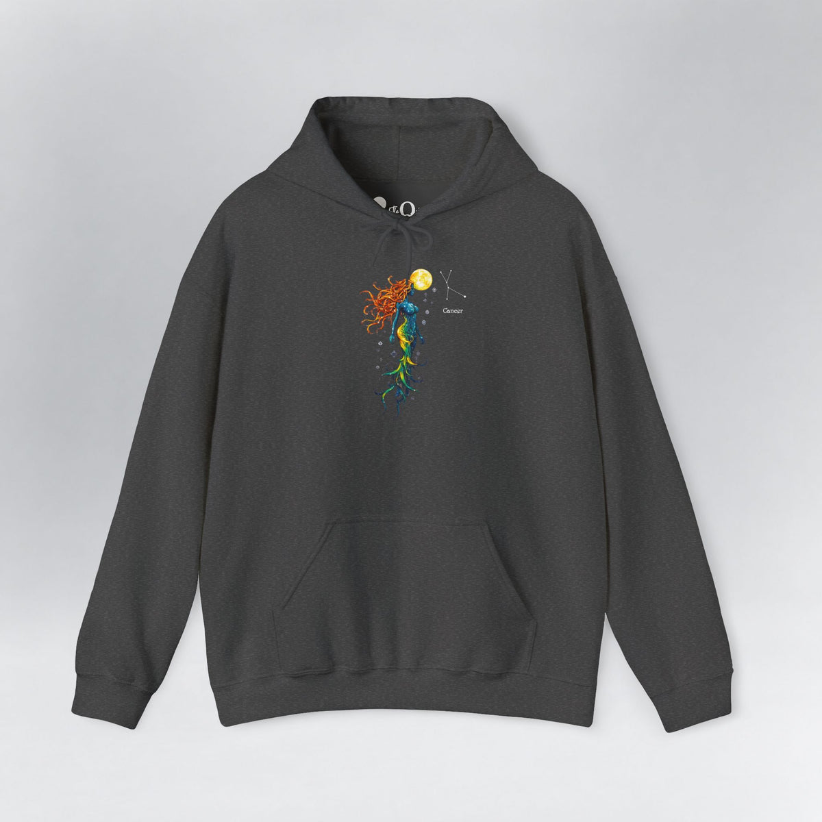 Cancer Zodiac Hoodie Dark Heather Hoodie