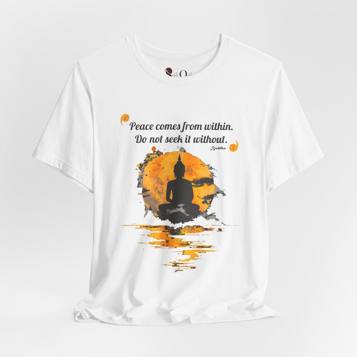 Peace From Within | Buddha White T-Shirt