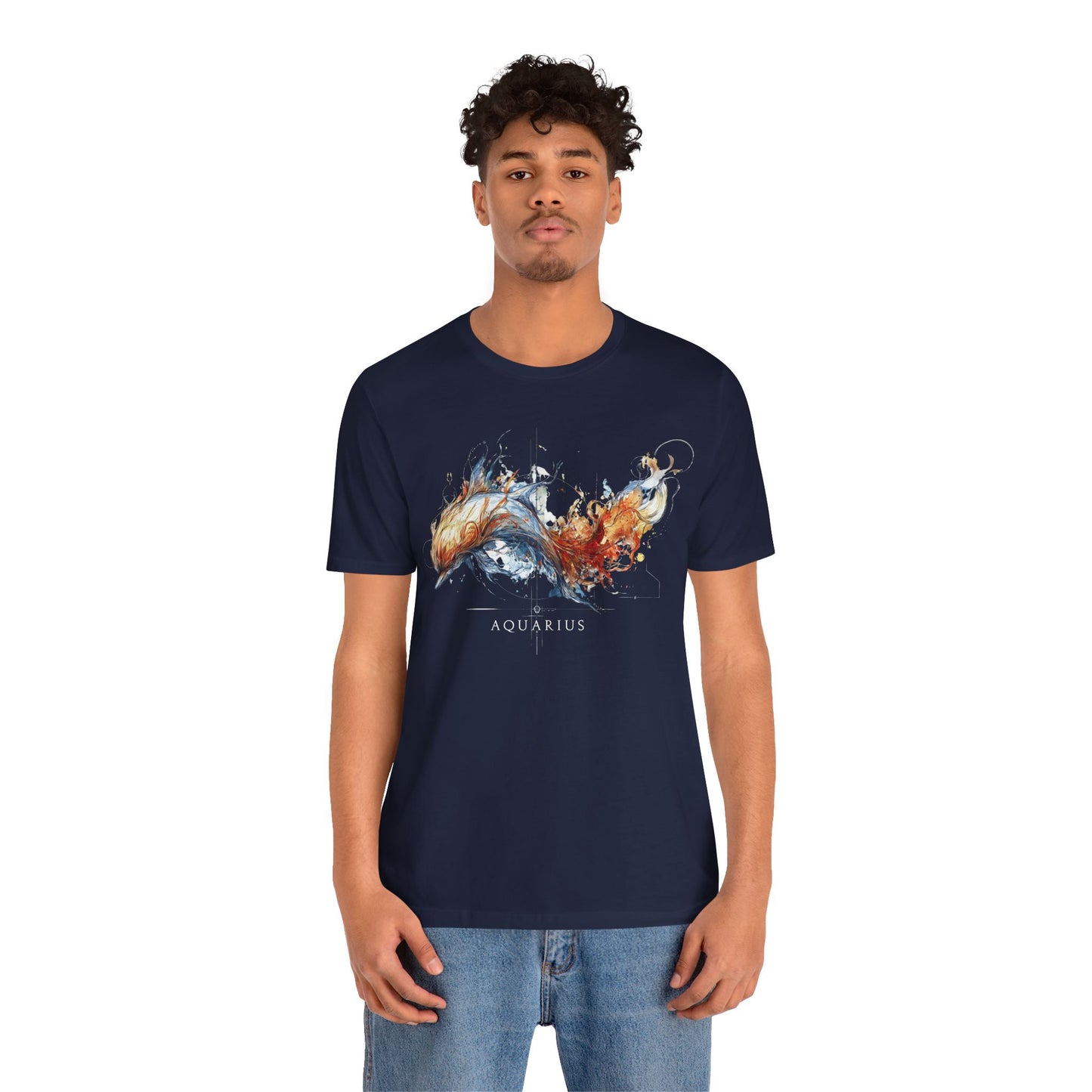 Aquarius Dolphin Dark | Zodiac Line